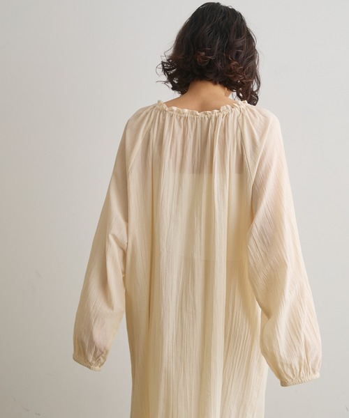 Crisp(クリスプ)の「モチーフレースデザインスモックワンピース(ワンピース・レディース・アイボリー・FREE)」の7枚目の写真