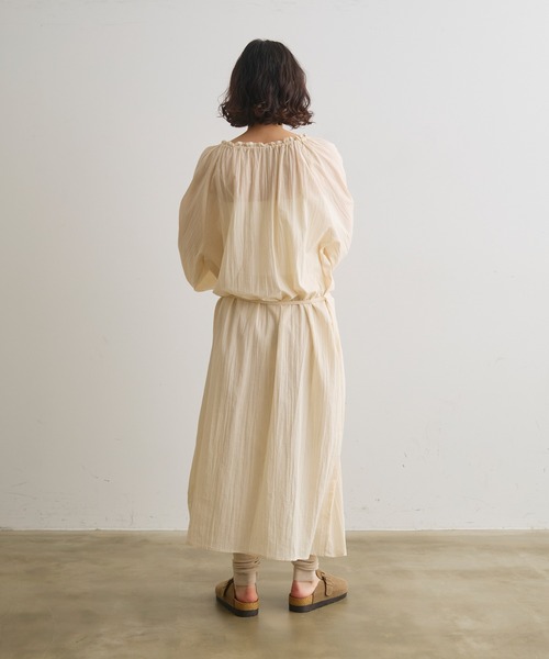 Crisp(クリスプ)の「モチーフレースデザインスモックワンピース(ワンピース・レディース・アイボリー・FREE)」の10枚目の写真