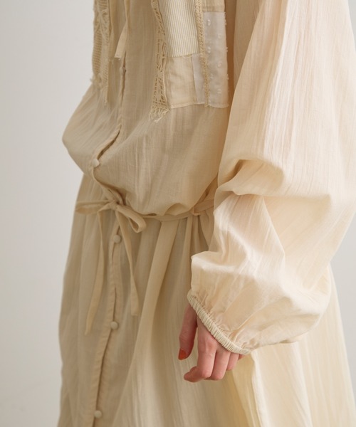 Crisp(クリスプ)の「モチーフレースデザインスモックワンピース(ワンピース・レディース・アイボリー・FREE)」の16枚目の写真