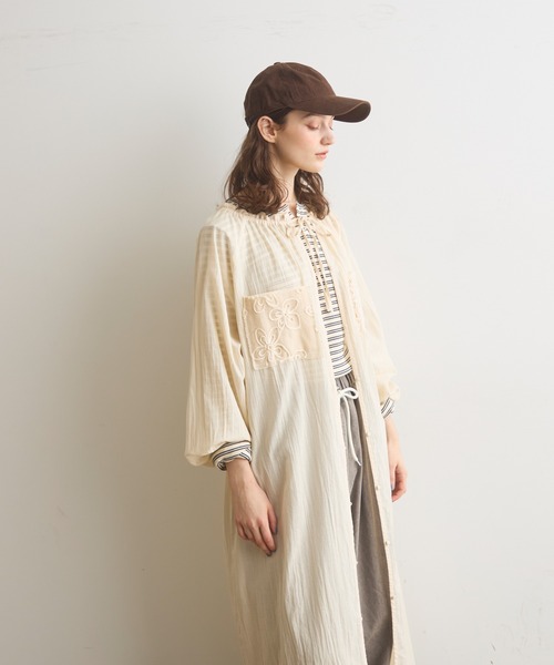 Crisp(クリスプ)の「モチーフレースデザインスモックワンピース(ワンピース・レディース・アイボリー・FREE)」の17枚目の写真