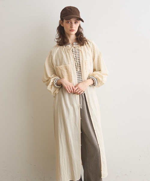 Crisp(クリスプ)の「モチーフレースデザインスモックワンピース(ワンピース・レディース・アイボリー・FREE)」の18枚目の写真