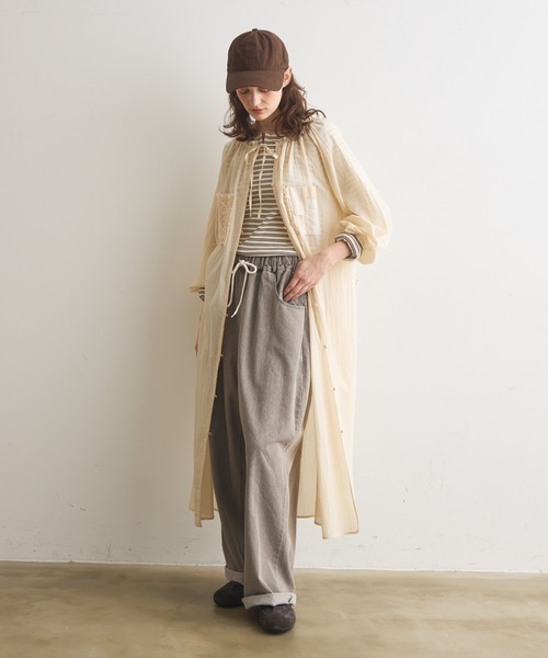 Crisp(クリスプ)の「モチーフレースデザインスモックワンピース(ワンピース・レディース・アイボリー・FREE)」の20枚目の写真