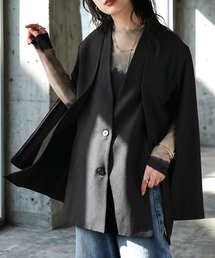 antiqua（アンティカ）の「ノーカラー ジャケット（ノーカラージャケット）」