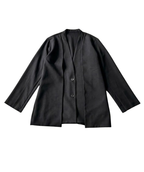 antiqua(アンティカ)の「ノーカラー ジャケット(ノーカラージャケット・レディース・ブラック・ONESIZE)」の11枚目の写真