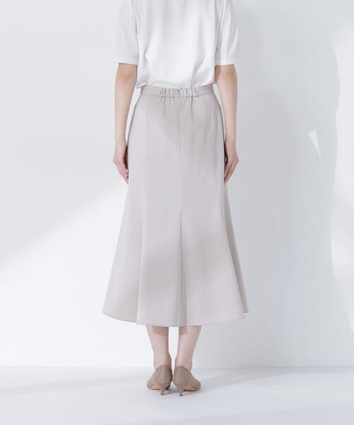 NATURAL BEAUTY BASIC(ナチュラルビューティーベーシック)の「◇ライトツイルセットアップ(スカート・レディース・ブラウン/ベージュ・SMALL/MEDIUM)」の4枚目の写真