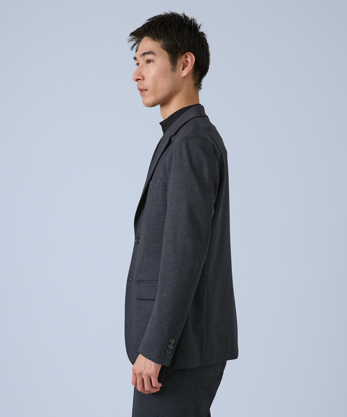 B.C STOCK（ベーセーストック）の「PONTE PRINT 2B ジャケット（テーラードジャケット・メンズ・チャコールグレー/ネイビー/ブラック・X-LARGE/LARGE/MEDIUM/SMALL）」の6枚目の写真