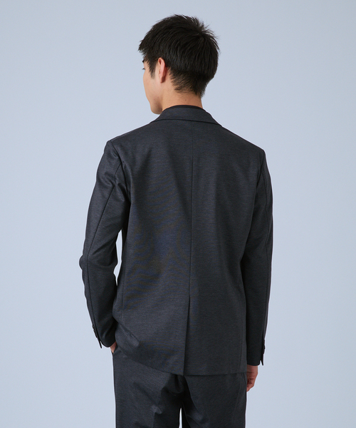 B.C STOCK（ベーセーストック）の「PONTE PRINT 2B ジャケット（テーラードジャケット・メンズ・チャコールグレー/ネイビー/ブラック・X-LARGE/LARGE/MEDIUM/SMALL）」の7枚目の写真