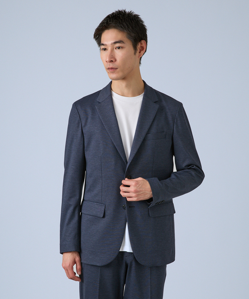 B.C STOCK（ベーセーストック）の「PONTE PRINT 2B ジャケット（テーラードジャケット・メンズ・チャコールグレー/ネイビー/ブラック・X-LARGE/LARGE/MEDIUM/SMALL）」の13枚目の写真