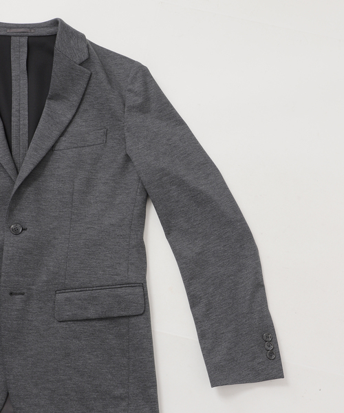 B.C STOCK（ベーセーストック）の「PONTE PRINT 2B ジャケット（テーラードジャケット・メンズ・チャコールグレー/ネイビー/ブラック・X-LARGE/LARGE/MEDIUM/SMALL）」の20枚目の写真