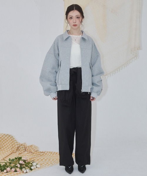 ENVYM(アンビー)の「ナイロンルーズパンツ(その他パンツ・レディース・ブラック/アイボリー/ベージュ・FREE)」の16枚目の写真