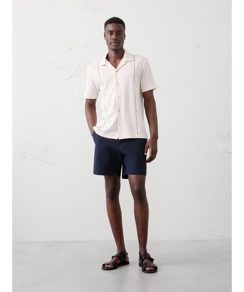 BANANA REPUBLIC FACTORY STORE(バナナリパブリック ファクトリーストア)の「BANANA REPUBLIC FACTORY STORE ニット リゾート シャツ(シャツ/ブラウス・メンズ・ネイビー/アイボリー/ライトブルー・S/M/L/XL)」の8枚目の写真