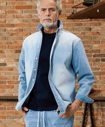 Maison code 13（メゾンコードサーティーン）の「ms6441-light denim button down shirts デニムシャツ(M26S-09)（シャツ/ブラウス）」