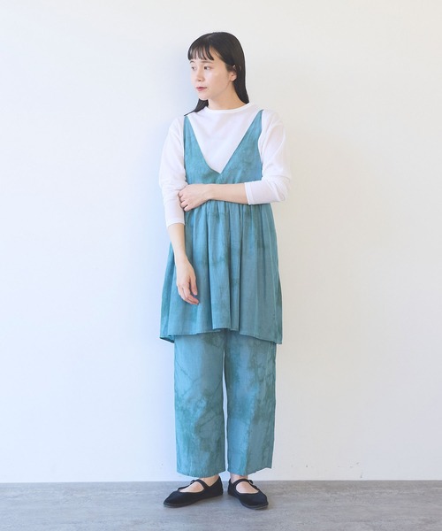 yuni(ユニ )の「△cotton cupla difused dye pettit pants(その他パンツ・レディース・パープル/ブルー・FREE)」の5枚目の写真