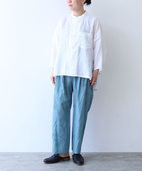 yuni(ユニ )の「△cotton cupla difused dye pettit pants(その他パンツ・レディース・パープル/ブルー・FREE)」の4枚目の写真