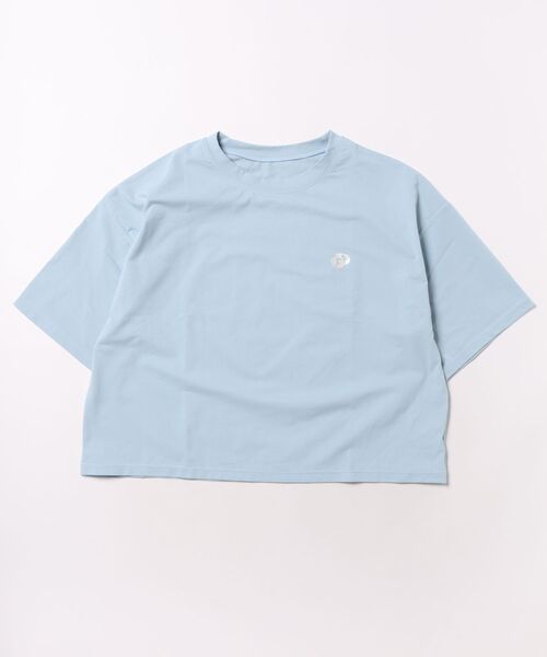 GYDA（ジェイダ）の「GYDA/ジェイダ GYDAロゴ グリッタープリント ラッシュTシャツ ムラサキ限定 414620（水着・レディース・イエロー/ホワイト/チャコールグレー/ブルー・M）」の3枚目の写真