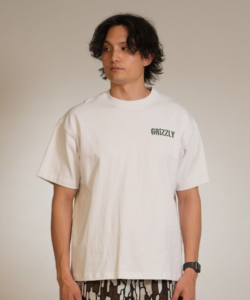 GRIZZLY(グリズリー)の「【ムラサキスポーツ限定】GRIZZLY/グリズリー 半袖Tシャツ メンズ GRIZZLY MIND SST G26SS-2401(Tシャツ/カットソー・メンズ・ホワイト/スミクロ/ブラック・M/L/XL)」の4枚目の写真