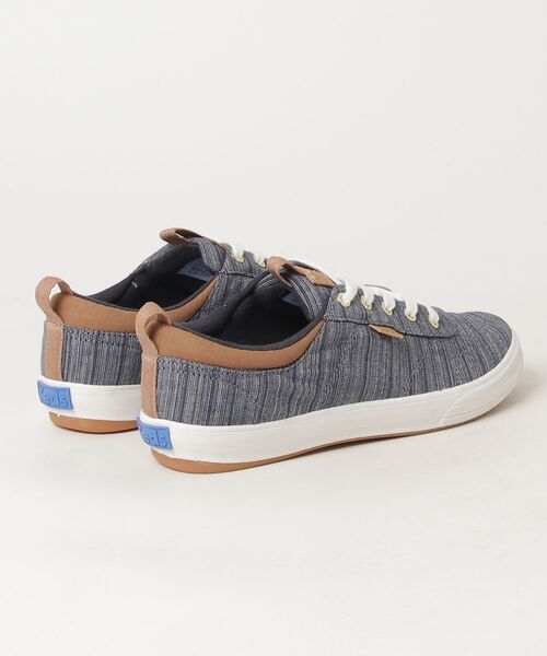 Keds(ケッズ)の「Keds センター スリー スリップオン ストライプ シャンブレー ブルー(スニーカー・レディース・ブルー・23.5cm/24.0cm/24.5cm/25.0cm/22.5cm/23.0cm)」の8枚目の写真