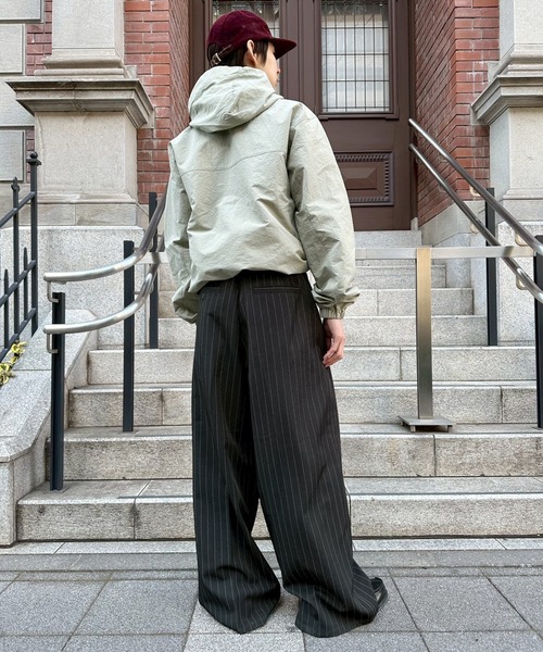 kutir（クティール）の「STUDDED STRIPED WIDE SLACKS／スタッズストライプワイドスラックス（スラックス・メンズ・ブラック/チャコールグレー・SMALL/MEDIUM/LARGE）」の21枚目の写真