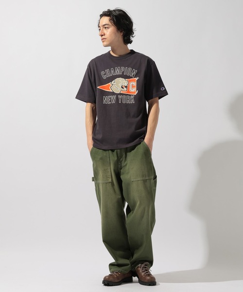 Champion(チャンピオン)の「【Champion(チャンピオン)】グラフィックプリントショートスリーブTシャツ(Tシャツ/カットソー・メンズ・ブラック/ダークブラウン・LARGE)」の3枚目の写真