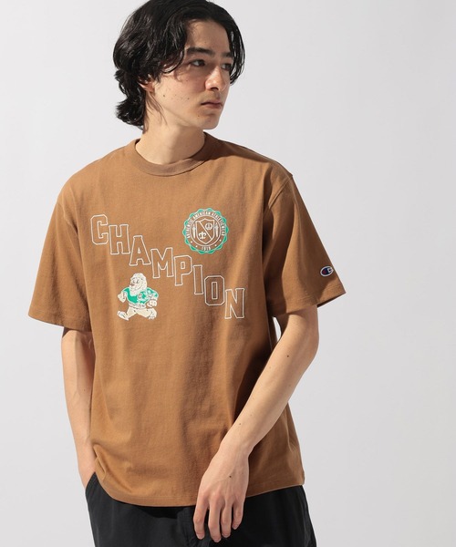 Champion(チャンピオン)の「【Champion(チャンピオン)】グラフィックプリントショートスリーブTシャツ(Tシャツ/カットソー・メンズ・ブラック/ダークブラウン・LARGE)」の8枚目の写真