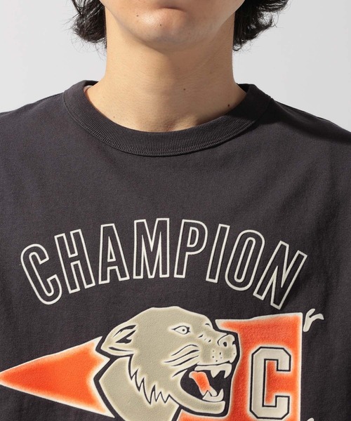 Champion(チャンピオン)の「【Champion(チャンピオン)】グラフィックプリントショートスリーブTシャツ(Tシャツ/カットソー・メンズ・ブラック/ダークブラウン・LARGE)」の12枚目の写真