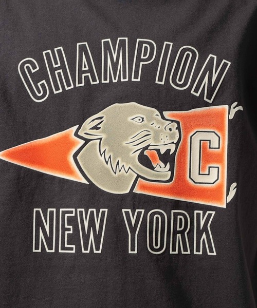 Champion(チャンピオン)の「【Champion(チャンピオン)】グラフィックプリントショートスリーブTシャツ(Tシャツ/カットソー・メンズ・ブラック/ダークブラウン・LARGE)」の17枚目の写真