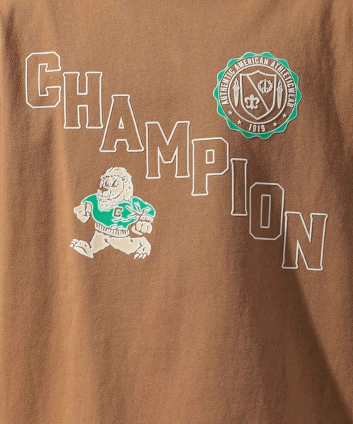 Champion(チャンピオン)の「【Champion(チャンピオン)】グラフィックプリントショートスリーブTシャツ(Tシャツ/カットソー・メンズ・ブラック/ダークブラウン・LARGE)」の18枚目の写真