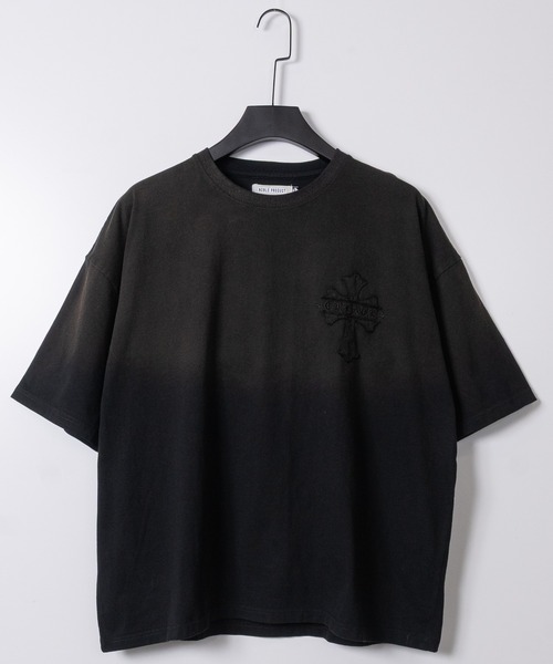 JOHN'S CLOSET(ジョンズクローゼット)の「【16】スプレーブリーチ クロスワッペン フェードTシャツ(Tシャツ/カットソー・メンズ・ネイビー/ピンク/ブラック・MEDIUM/LARGE)」の11枚目の写真