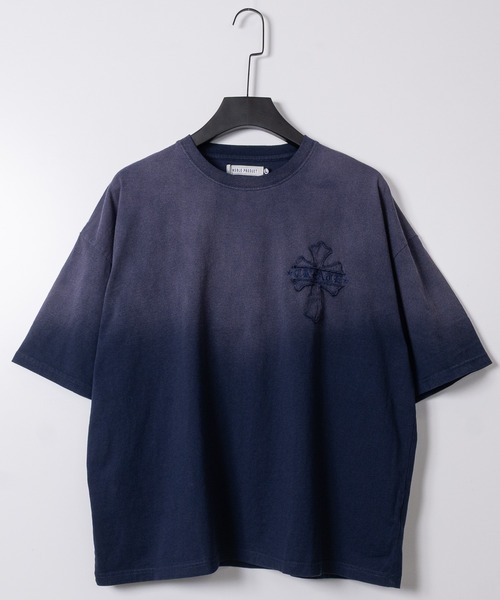 JOHN'S CLOSET(ジョンズクローゼット)の「【16】スプレーブリーチ クロスワッペン フェードTシャツ(Tシャツ/カットソー・メンズ・ネイビー/ピンク/ブラック・MEDIUM/LARGE)」の12枚目の写真