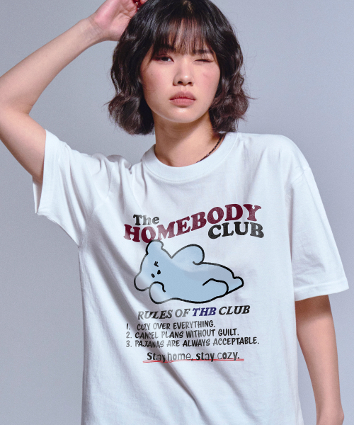 GRAVER（グレーバー）の「[ユニセックス]THB CLUB 半袖Tシャツ_3カラー（Tシャツ/カットソー・レディース・ライトグレー/ホワイト/ブラック・MEDIUM/SMALL/LARGE/X-LARGE）」の6枚目の写真