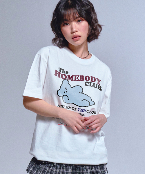 GRAVER（グレーバー）の「[ユニセックス]THB CLUB 半袖Tシャツ_3カラー（Tシャツ/カットソー・レディース・ライトグレー/ホワイト/ブラック・MEDIUM/SMALL/LARGE/X-LARGE）」の7枚目の写真