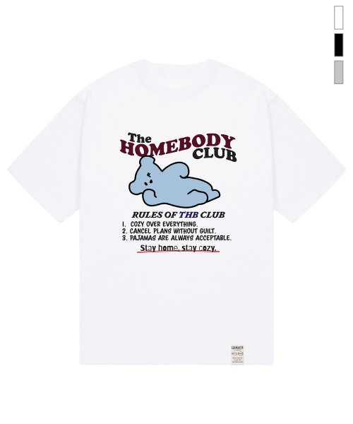 GRAVER（グレーバー）の「[ユニセックス]THB CLUB 半袖Tシャツ_3カラー（Tシャツ/カットソー・レディース・ライトグレー/ホワイト/ブラック・MEDIUM/SMALL/LARGE/X-LARGE）」の9枚目の写真