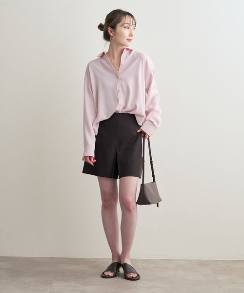 Noble（ノーブル）の「ブライトツイルショートパンツ（その他パンツ・レディース・ブラウン・38/36）」の3枚目の写真