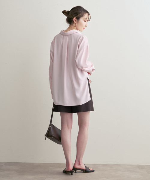 Noble（ノーブル）の「ブライトツイルショートパンツ（その他パンツ・レディース・ブラウン・38/36）」の4枚目の写真