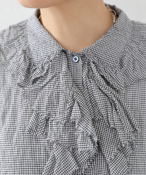 JOURNAL STANDARD LUXE(ジャーナルスタンダード ラックス)の「《追加》ラッフルフリルプルオーバーシャツ(シャツ/ブラウス・レディース・ブラック・FREE)」の13枚目の写真