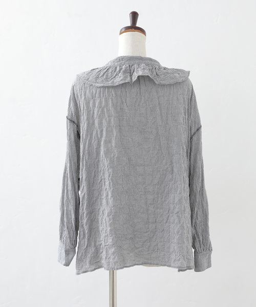 JOURNAL STANDARD LUXE(ジャーナルスタンダード ラックス)の「《追加》ラッフルフリルプルオーバーシャツ(シャツ/ブラウス・レディース・ブラック・FREE)」の8枚目の写真