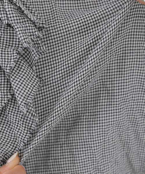 JOURNAL STANDARD LUXE(ジャーナルスタンダード ラックス)の「《追加》ラッフルフリルプルオーバーシャツ(シャツ/ブラウス・レディース・ブラック・FREE)」の9枚目の写真