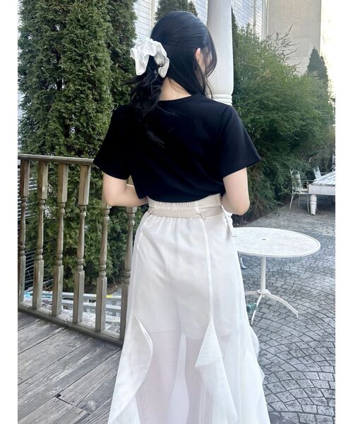 dazzlin（ダズリン）の「【UV】ラインストーングラフィックロゴTシャツ（Tシャツ/カットソー・レディース・ブルー/オフホワイト/ブラック/ピンク・FREE）」の14枚目の写真