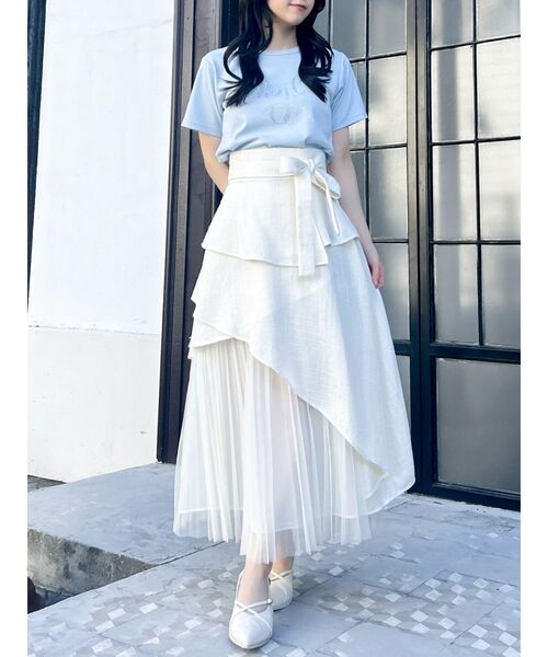 dazzlin（ダズリン）の「【UV】ラインストーングラフィックロゴTシャツ（Tシャツ/カットソー・レディース・ブルー/オフホワイト/ブラック/ピンク・FREE）」の15枚目の写真