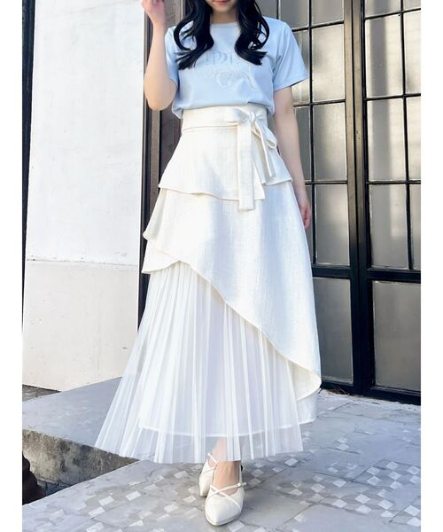 dazzlin（ダズリン）の「【UV】ラインストーングラフィックロゴTシャツ（Tシャツ/カットソー・レディース・ブルー/オフホワイト/ブラック/ピンク・FREE）」の17枚目の写真