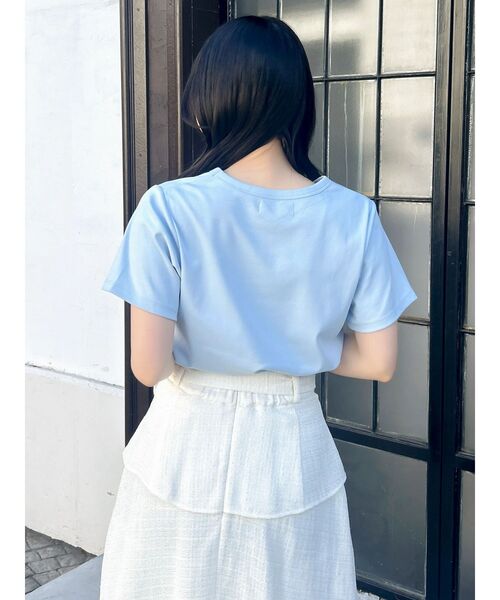 dazzlin（ダズリン）の「【UV】ラインストーングラフィックロゴTシャツ（Tシャツ/カットソー・レディース・ブルー/オフホワイト/ブラック/ピンク・FREE）」の21枚目の写真