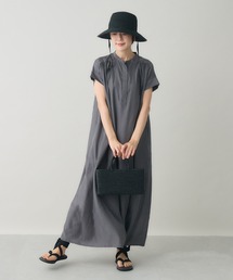 kuros'（クロス）の「【kuros'オリジナル】フレンチスリーブAラインワンピース 日本製（ワンピース）」