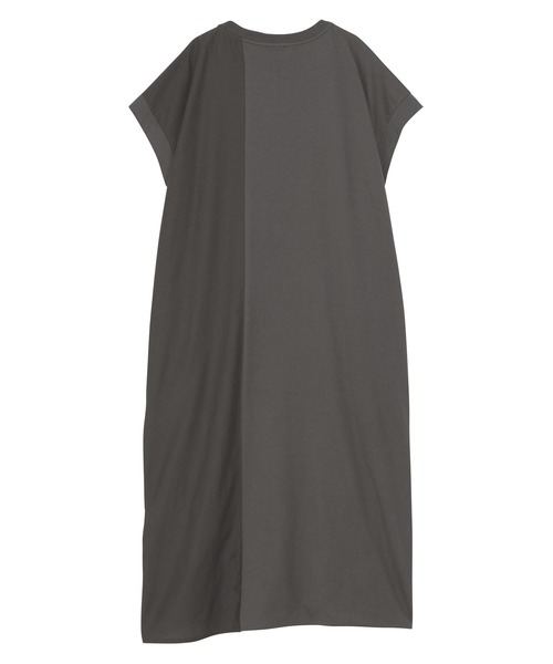 ZUCCa（ズッカ）の「(S)DRAPE DOCKING JERSEY（ワンピース・レディース・ブラック/ダークグレー・M size）」の4枚目の写真