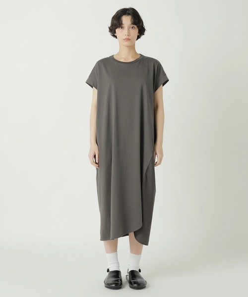 ZUCCa（ズッカ）の「(S)DRAPE DOCKING JERSEY（ワンピース・レディース・ブラック/ダークグレー・M size）」の7枚目の写真