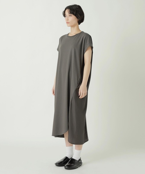 ZUCCa（ズッカ）の「(S)DRAPE DOCKING JERSEY（ワンピース・レディース・ブラック/ダークグレー・M size）」の8枚目の写真
