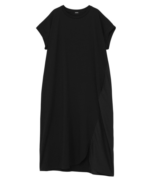 ZUCCa（ズッカ）の「(S)DRAPE DOCKING JERSEY（ワンピース・レディース・ブラック/ダークグレー・M size）」の3枚目の写真
