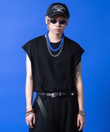 a.p.o.v. オーバーサイズノースリーブカットソー