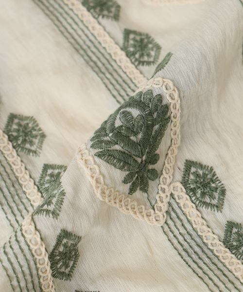 JOURNAL STANDARD(ジャーナルスタンダード)の「チェーン エンブロイダリー 半袖 シャツ(シャツ/ブラウス・メンズ・ホワイト×ホワイト/ネイビー/ホワイト系その他・LARGE/MEDIUM)」の7枚目の写真