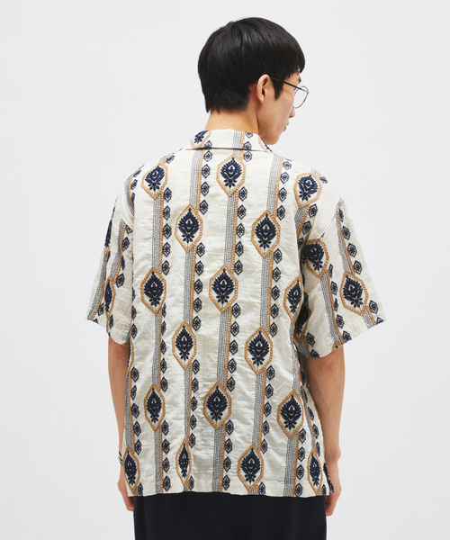 JOURNAL STANDARD(ジャーナルスタンダード)の「チェーン エンブロイダリー 半袖 シャツ(シャツ/ブラウス・メンズ・ホワイト×ホワイト/ネイビー/ホワイト系その他・LARGE/MEDIUM)」の20枚目の写真