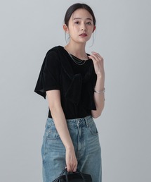 GLOBAL WORK | MATINEE LINE/シアーベロア半袖T/658132(Tシャツ/カットソー)